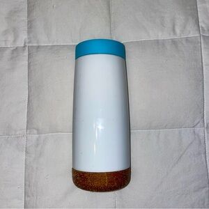 Ello Cole Vacuum Tumbler 16oz Coral Cork White Hard To Find Coffee Water Mug Cup